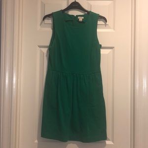 J Crew green cotton dress